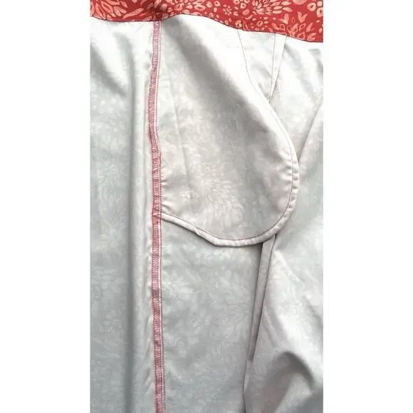 Ripskirt Hawaii Womens Skirt Length Hook/Loop Wrap Sz L Tropical Red Floral - Picture 4 of 6